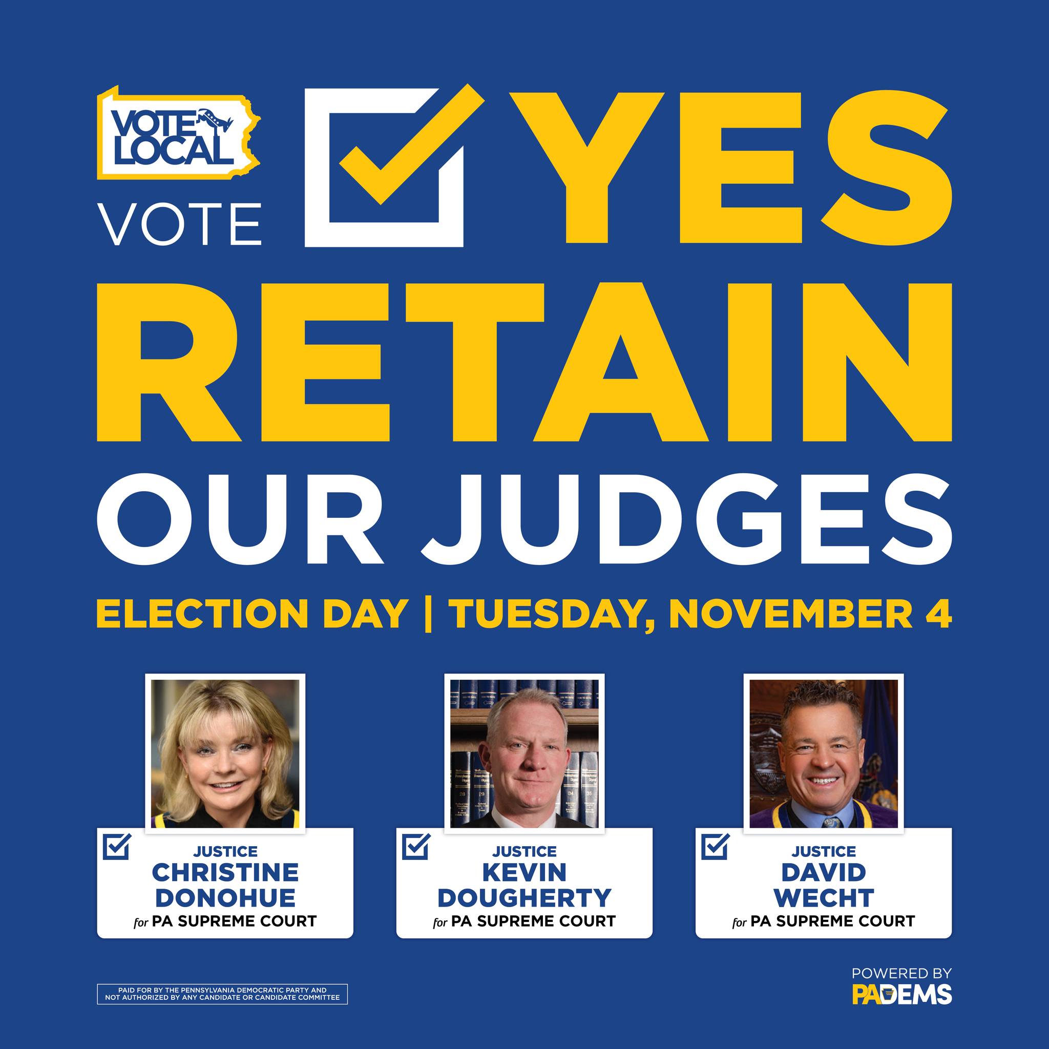 Yes, retain our judges